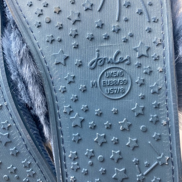 NWT JOULES fluffy slippers sz7 - Picture 2 of 4